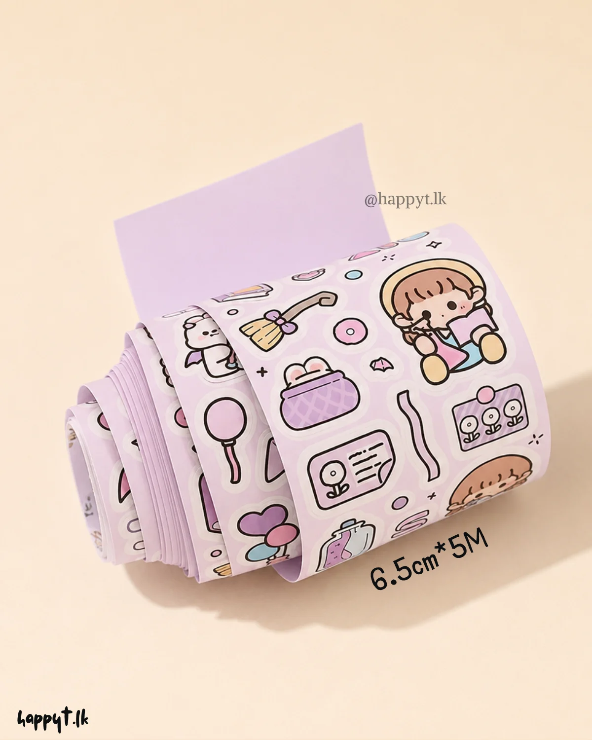 5M Happy Sticker Roll - Image 3