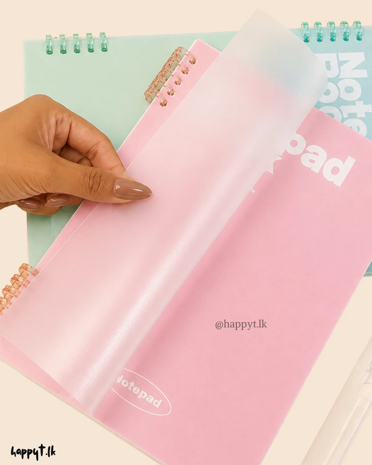 A5 Clear Cover Spiral Notebook - Image 2