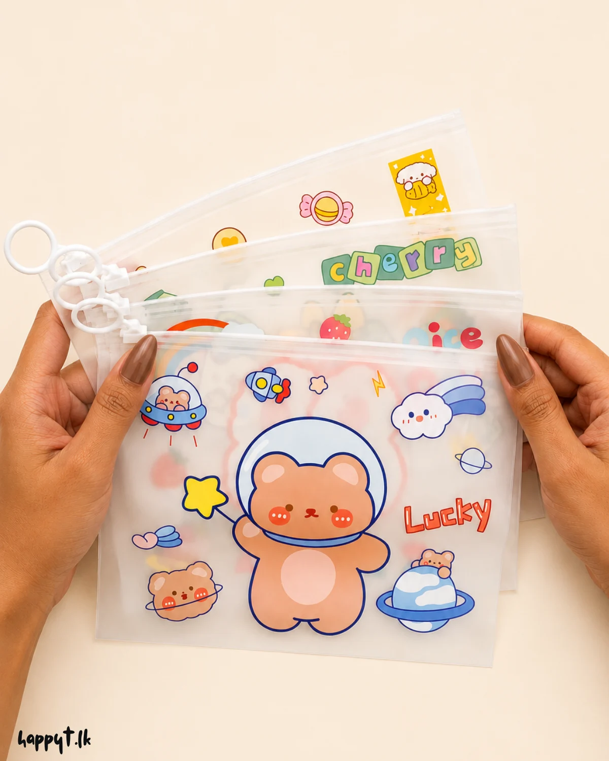 A5 Transparent Zipper Pouch