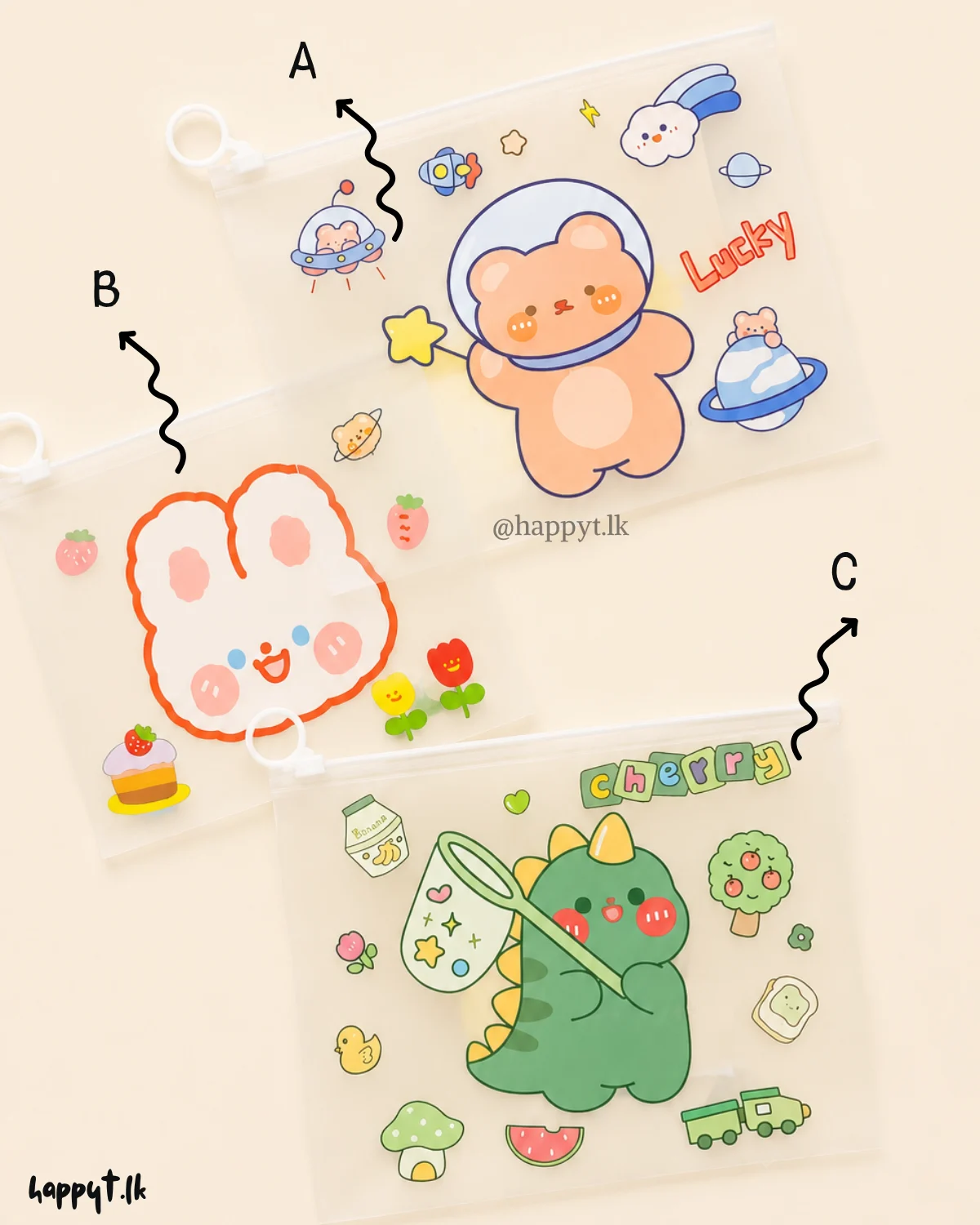 A5 Transparent Zipper Pouch - Image 3