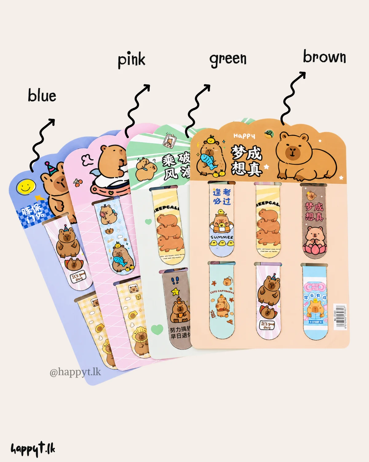 Cute Magnetic Bookmark Set - 6pcs - Image 3