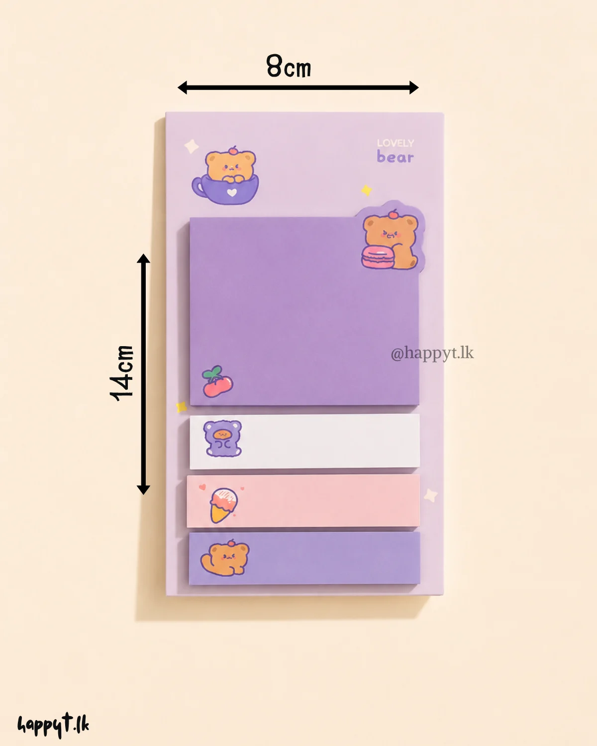 Bear Style Sticky Note 20×3 sheets - Image 2