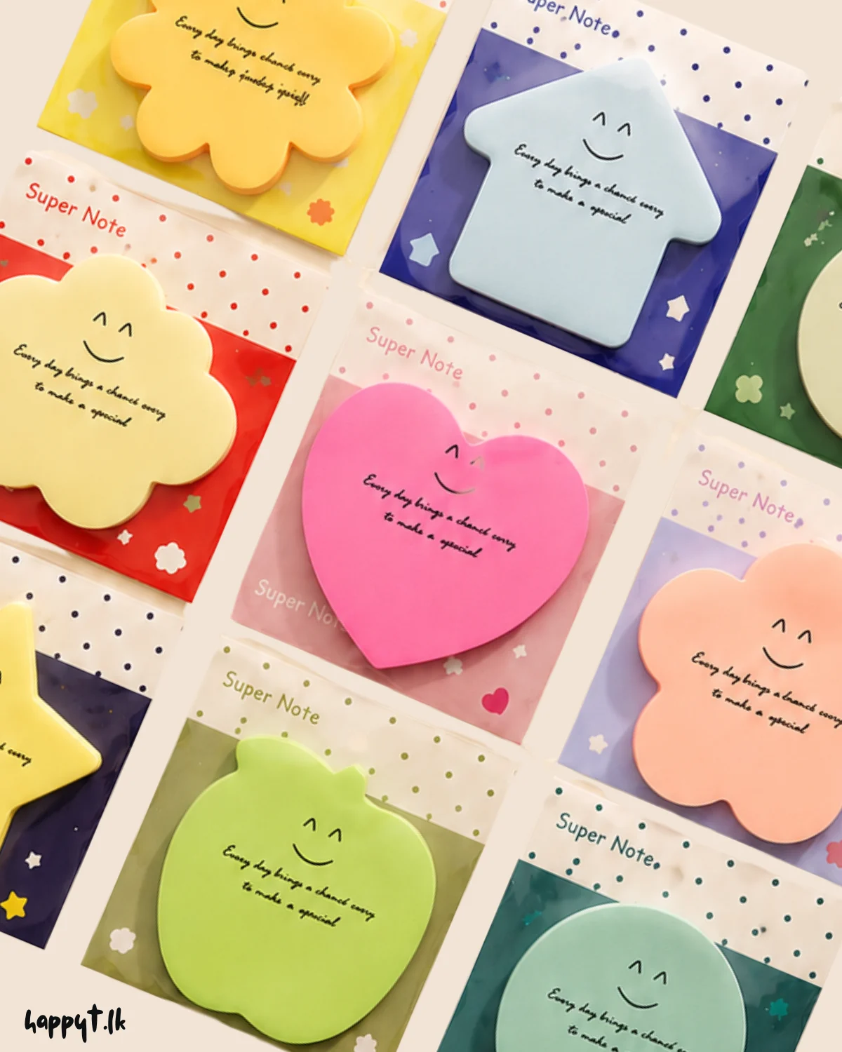 Shape Style Sticky Notes 30 sheets