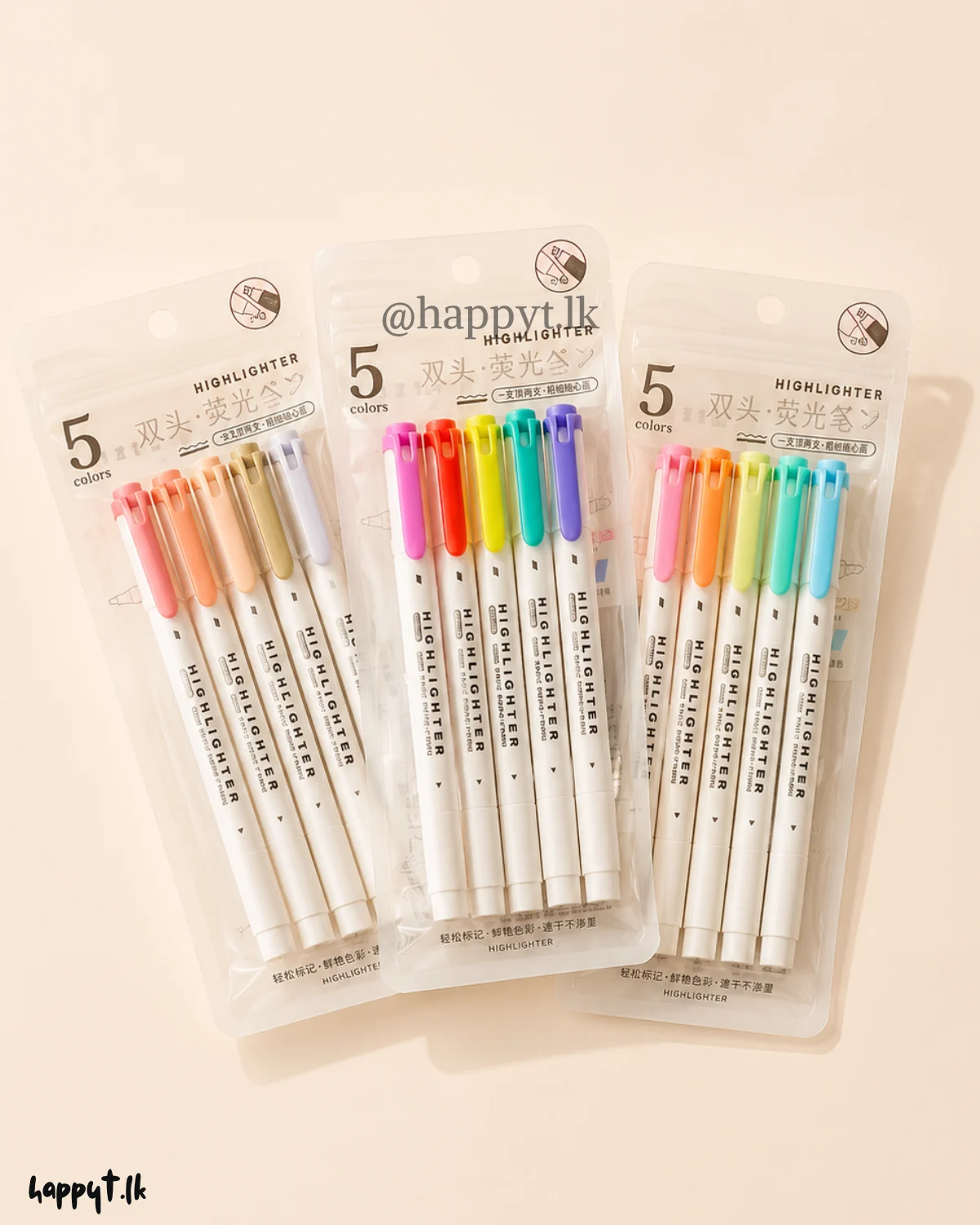 Zebra Mildliner Highlighter 5pcs -Double Ended